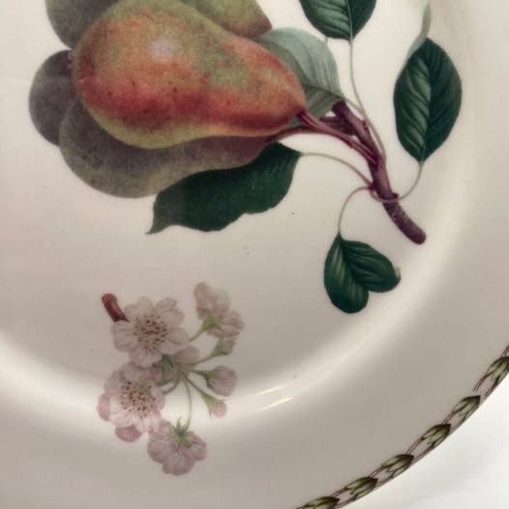 Queen's Fine China Hooker's Fruit Plates - Pair (Pear & Apricot)